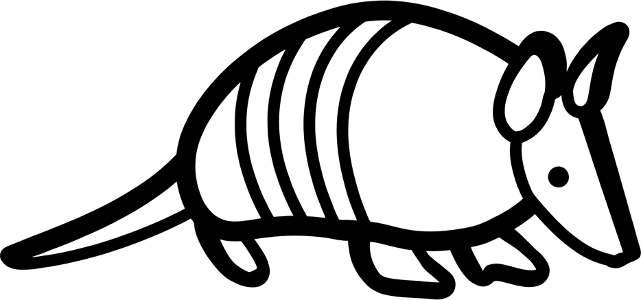 Cartoon armadillo